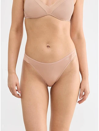 Dámske nohavičky GO Blush High Leg 2P Cameo Brown, hnedé – SLOGGI Dámske nohavičky GO Blush High Leg 2P Cameo Brown, hnedé – SLOGGI