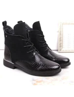 Filippo lakované zateplené čižmy W PAW476 black Filippo lakované zateplené čižmy W PAW476 black
