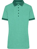 Daiber JN 705 Dámske melírované polo tričko z džerseju 02.0705 zelená melírovaná/tmavozelená Daiber JN 705 Dámske melírované polo tričko z džerseju 02.0705 zelená melírovaná/tmavozelená