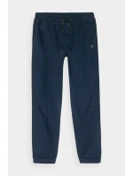 Chłopięce Spodnie Joggery Casual Gładkie 4F 4FJWMM00TTROM0812-31S Granatowe