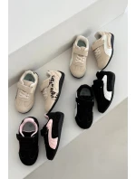 Dětské sportovní boty na suchý zip béžové s leopardem Perrin