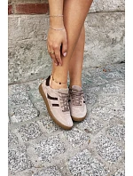 Dámske kožené semišové tenisky Zazoo N1176S2 Dark Beige Dámske kožené semišové tenisky Zazoo N1176S2 Dark Beige