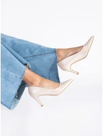 Originálne hnedé lodičky pre ženy na ihlovom podpätku Originálne hnedé lodičky pre ženy na ihlovom podpätku