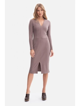 B307 Pletené šaty v tvare ceruzky - cococa