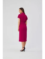Košeľové šaty S363 slivka - Stylove Košeľové šaty S363 slivka - Stylove