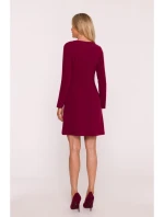 Dámske šaty S419 Bordeaux - Stylove