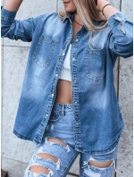 Dámska džínsová košeľa AMERICANA modrá FashionStreet DY0348