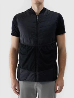 Pánska čierna bežecká vesta Primaloft eco 4F