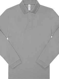 B&C My Polo 210 LSL Polo s dlhým rukávom z hrubej bavlny 01.U427 športová šedá