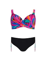 Dvojdielne plavky S937 V1MI9 Marmaris9 ružová a čierna - Vlastné