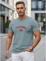 Pánske bavlnené tričko s potlačou „California petrol“ od FashionStreet NX5140R Pánske bavlnené tričko s potlačou „California petrol“ od FashionStreet NX5140R