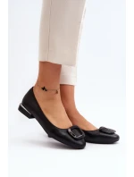 Baleriny Z Klamrą Sergio Leone BL203 Czarne