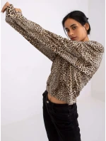 Blúzka DHJ BZ 6550 2.34P čierna a béžová