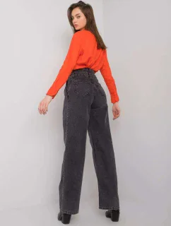 Džínsové nohavice MR SP 306.23 tmavo šedá