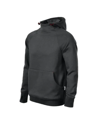 Pánska mikina s kapucňou MLI-W4394 Tmavo šedá - Rimeck