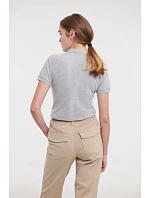 Russell Athletic 566F Dámske elastické polo tričko z piké 10.566F biele Russell Athletic 566F Dámske elastické polo tričko z piké 10.566F biele