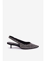 Dámske sandále Kitten Heel s prackami, čierne, Madden Dámske sandále Kitten Heel s prackami, čierne, Madden