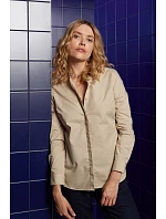 NEOBLU Bart Women Popelínová blúzka s dlhými rukávmi 24.3787 optic white