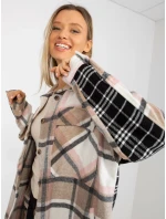 Košeľa DN KS 3841.02 čierna a béžová