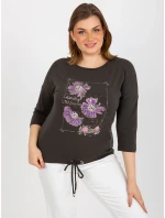 Dámska blúzka RV BZ 8457.47P tmavá khaki - FPrice