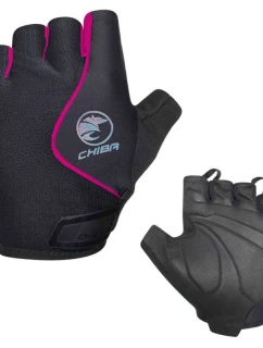 Rukavice CHIBA LADY AIR PLUS čierno-ružové XS