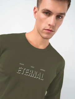 Vamp - Pánske bavlnené pyžamo s manžetami 21965 - Vamp