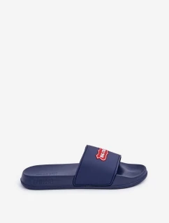 Klapki Męskie Z Logo Big Star OO174029 Granatowe