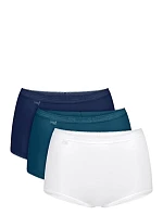 Dámske nohavičky Basic+ Maxi C3P Blue Combination – modrá kombinácia – SLOGGI Dámske nohavičky Basic+ Maxi C3P Blue Combination – modrá kombinácia – SLOGGI