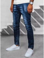 Pánske modré džínsové nohavice FashionStreet UX3940