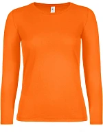 B&C #E150 LSL /women Dámske tričko s dlhým rukávom 01.006T oranžové B&C #E150 LSL /women Dámske tričko s dlhým rukávom 01.006T oranžové