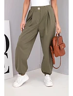 Dámske bavlnené nohavice IT116 khaki - Kesi