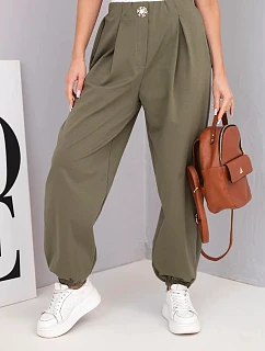 Dámske bavlnené nohavice IT116 khaki - Kesi