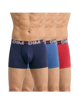 Pánske boxerky 3 ks DIM POWERFUL BOXERS 3x - DIM - červené