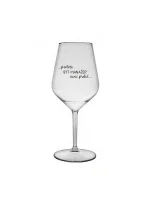 PROTOŽE BÝT MANAŽER NENÍ PRDEL - čirá nerozbitná sklenice na víno 470 ml