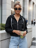 Dámska prechodná bunda FERTI čierna FashionStreet TY4304 Dámska prechodná bunda FERTI čierna FashionStreet TY4304