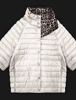 Dámska bunda s 3/4 rukávmi Goodlookin ecru/panther (M6-6308-12)