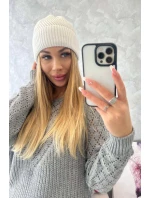 Tenká čiapka Oliwia K252 biela