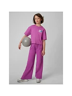 Dievčenské voľné tričko s potlačou 4F 4FJRSS26TTSHF3827-51S