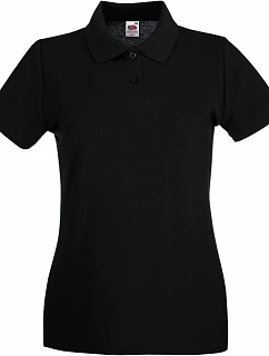 Fruit of the Loom Lady-Fit Premium Polo Dámske piqué polo 16.3030 čierne