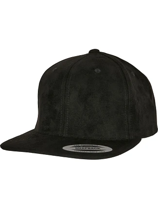 Flexfit 6089SU/6089CH 6-panelová snapbacková čiapka „Suede“ 55.689S čierna Flexfit 6089SU/6089CH 6-panelová snapbacková čiapka „Suede“ 55.689S čierna