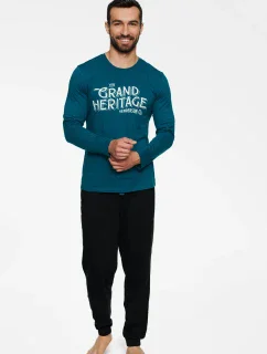 Pyžamo Brand 40021-69X Dark Turquoise-Black - Henderson