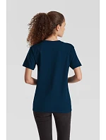 Tričko Fruit of the Loom Pure Cotton T z hustej organickej bavlny 16.1362 tmavomodrá