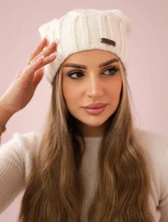 Milano fleecová čiapka K203 ecru