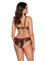Spodný diel dámskych plaviek / Brazílske SF-166/10/B Vzor medený lesk - Ava