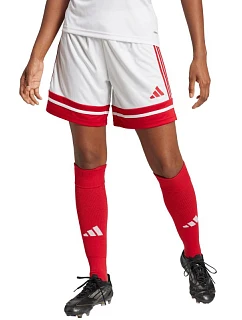 Dámske šortky adidas Squadra 25 červeno-biele JJ0020 women