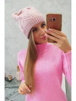Majka dámska čiapka K376 powder pink