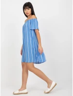 Dámske šaty D73771R30145J bielo-modré - FPrice