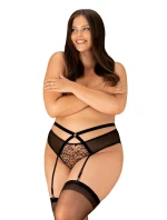 Jedinečný podväzkový pás Allunes garter belt 2XL/3XL - Obsessive