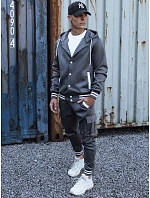 FashionStreet pánske tmavosivé tepláky AX0791 FashionStreet pánske tmavosivé tepláky AX0791
