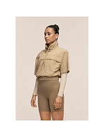 Dámska bunda CASALL Active Short Sleeve Track Jacket, farba piesková Dámska bunda CASALL Active Short Sleeve Track Jacket, farba piesková